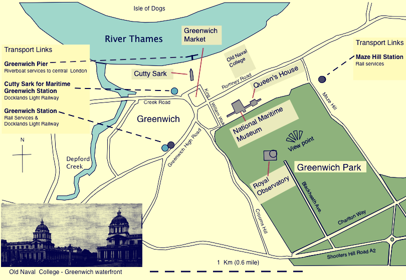 Greenwich Map