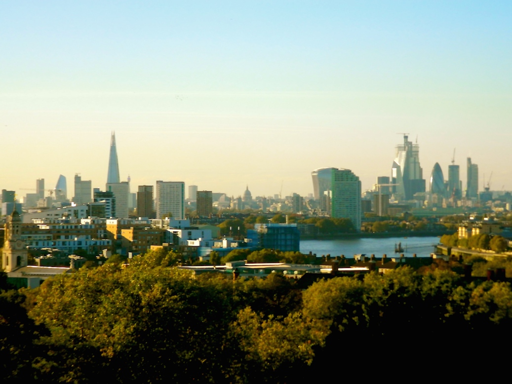 Greenwich Park - view towards the city