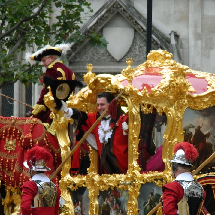 Lord Mayor waving from his coach